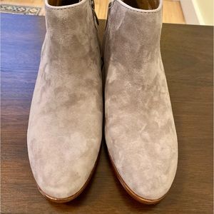 Sam Edelman suede ankle booties; new, worn once inside to check fit. Size 9.5 N